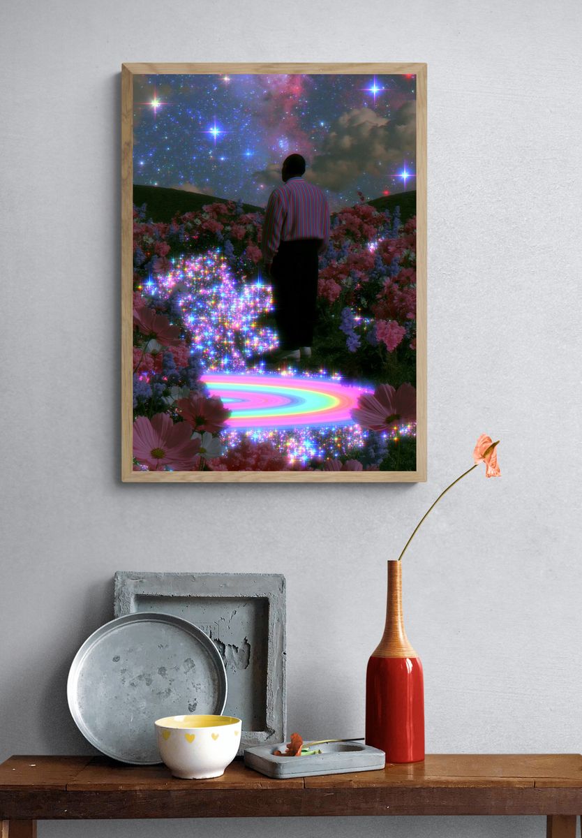 Cosmic Garden Dreamscape Print. — room view 3