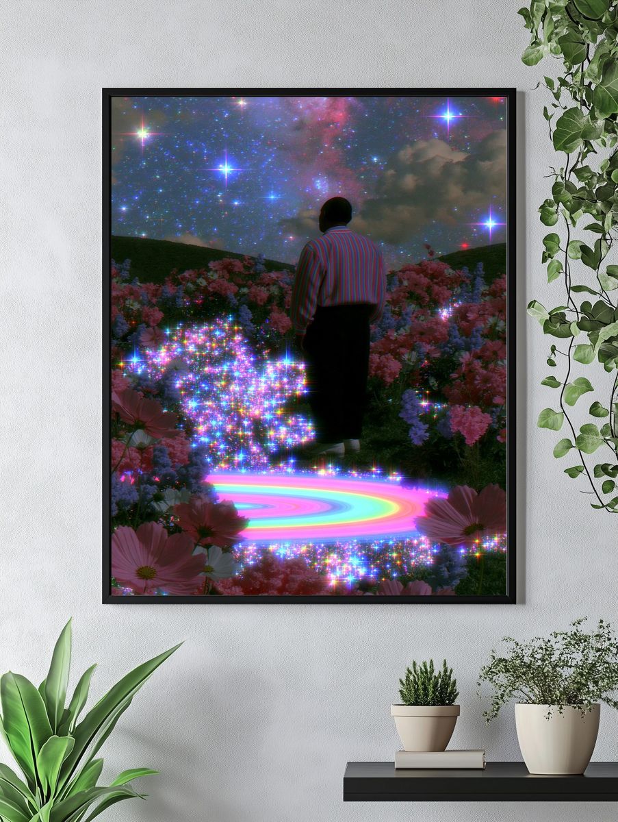 Cosmic Garden Dreamscape Print. — room view 4