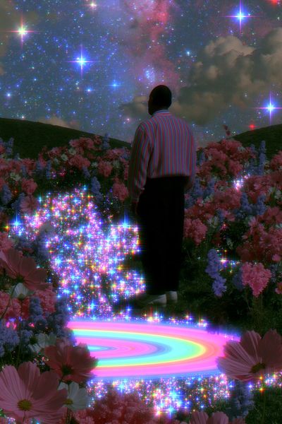 Cosmic Garden Dreamscape Print.
