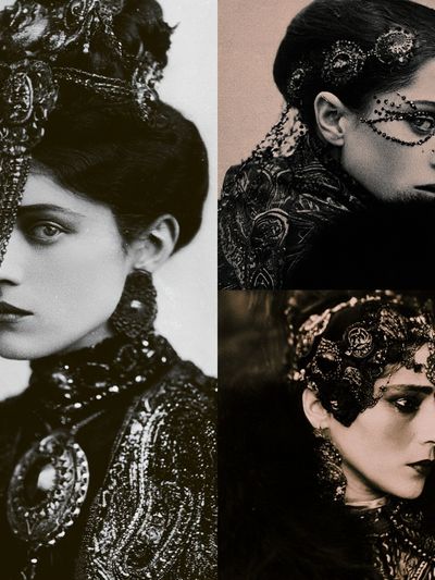 Gothic Fashion Portrait Poster. poster print