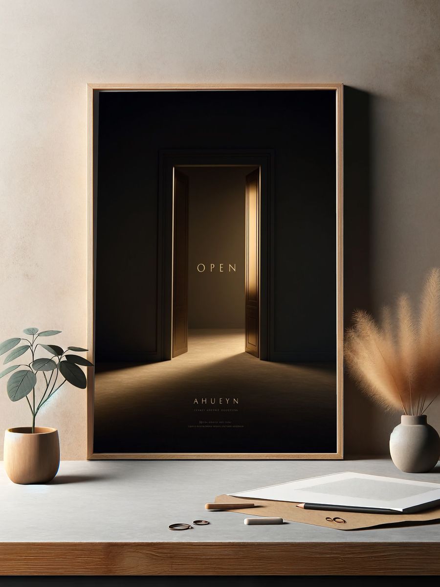 Open Door Surrealism Print. — room view 2