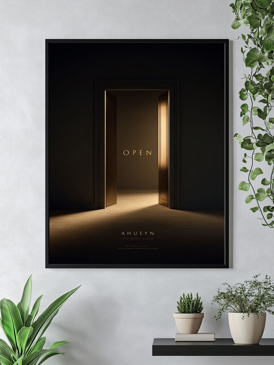 Open Door Surrealism Print. — room view 4