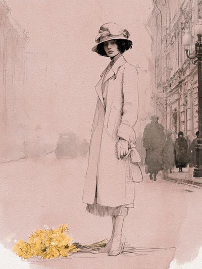 Paris Fashion Sketch Poster.