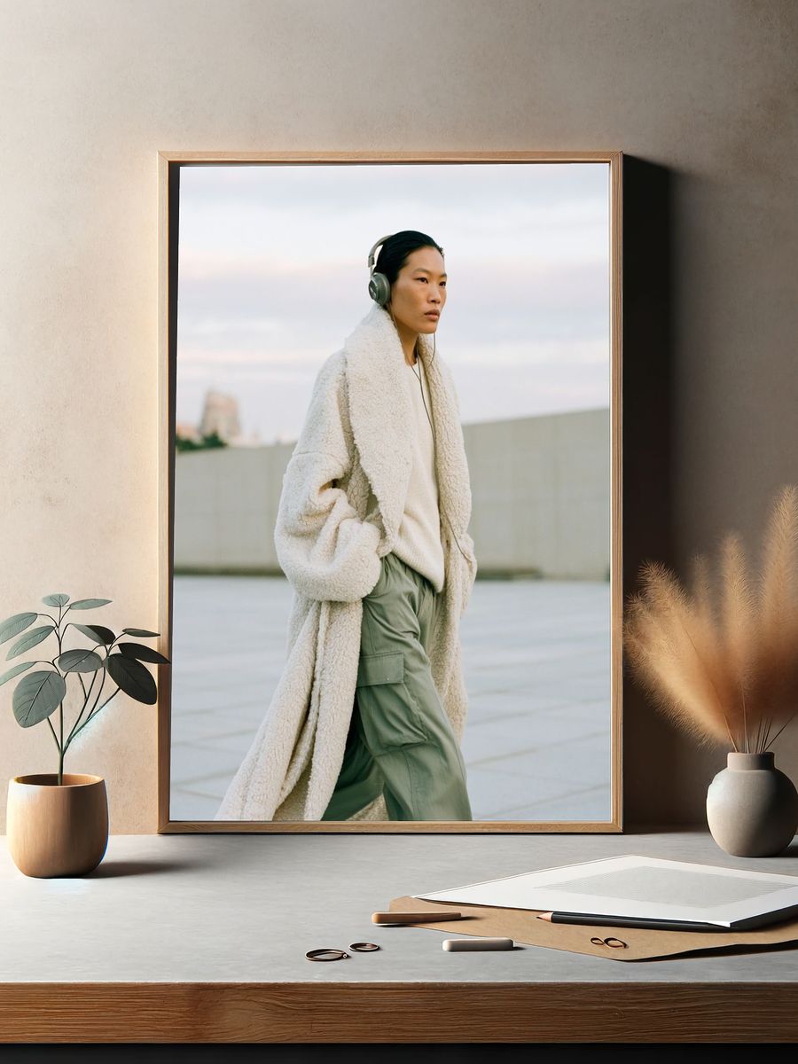 Urban Fashion Portrait Poster. — room view 2