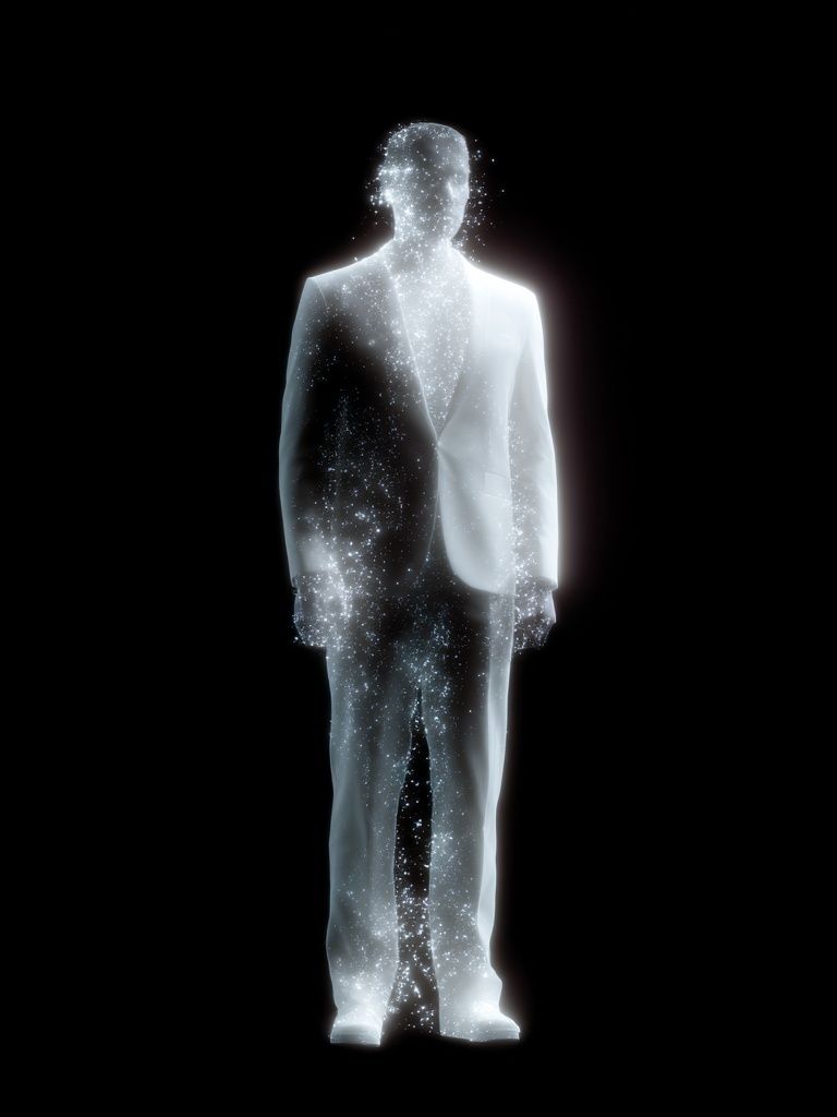 Cosmic Man Silhouette Print. poster detail
