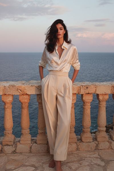 Seaside Fashion Portrait Poster.