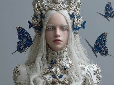 Butterfly Queen Surrealism Poster.