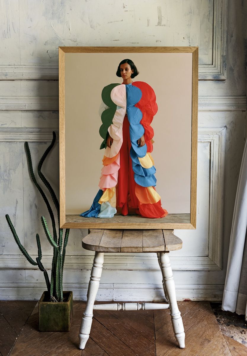 Colorful Fashion Portrait Poster. room preview