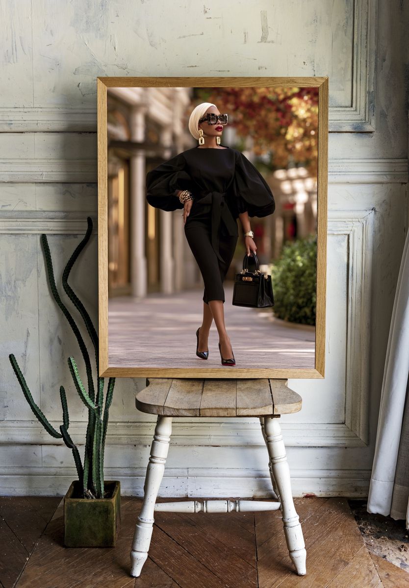 Elegant Fashion Street Style Poster. room preview