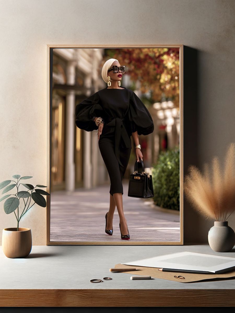 Elegant Fashion Street Style Poster. — room view 2