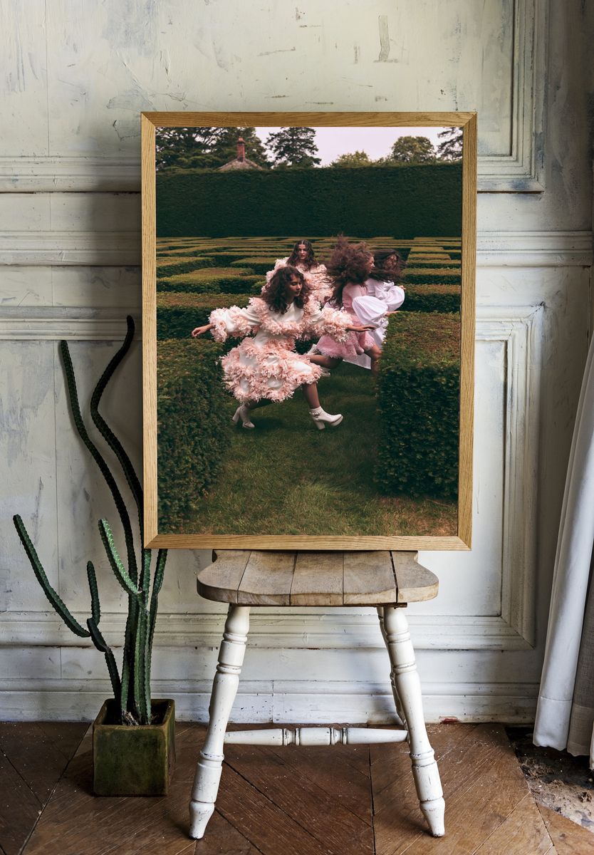 Fashion Garden Maze Photography Poster. — room view 1