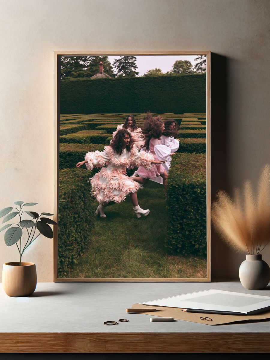 Fashion Garden Maze Photography Poster. — room view 2