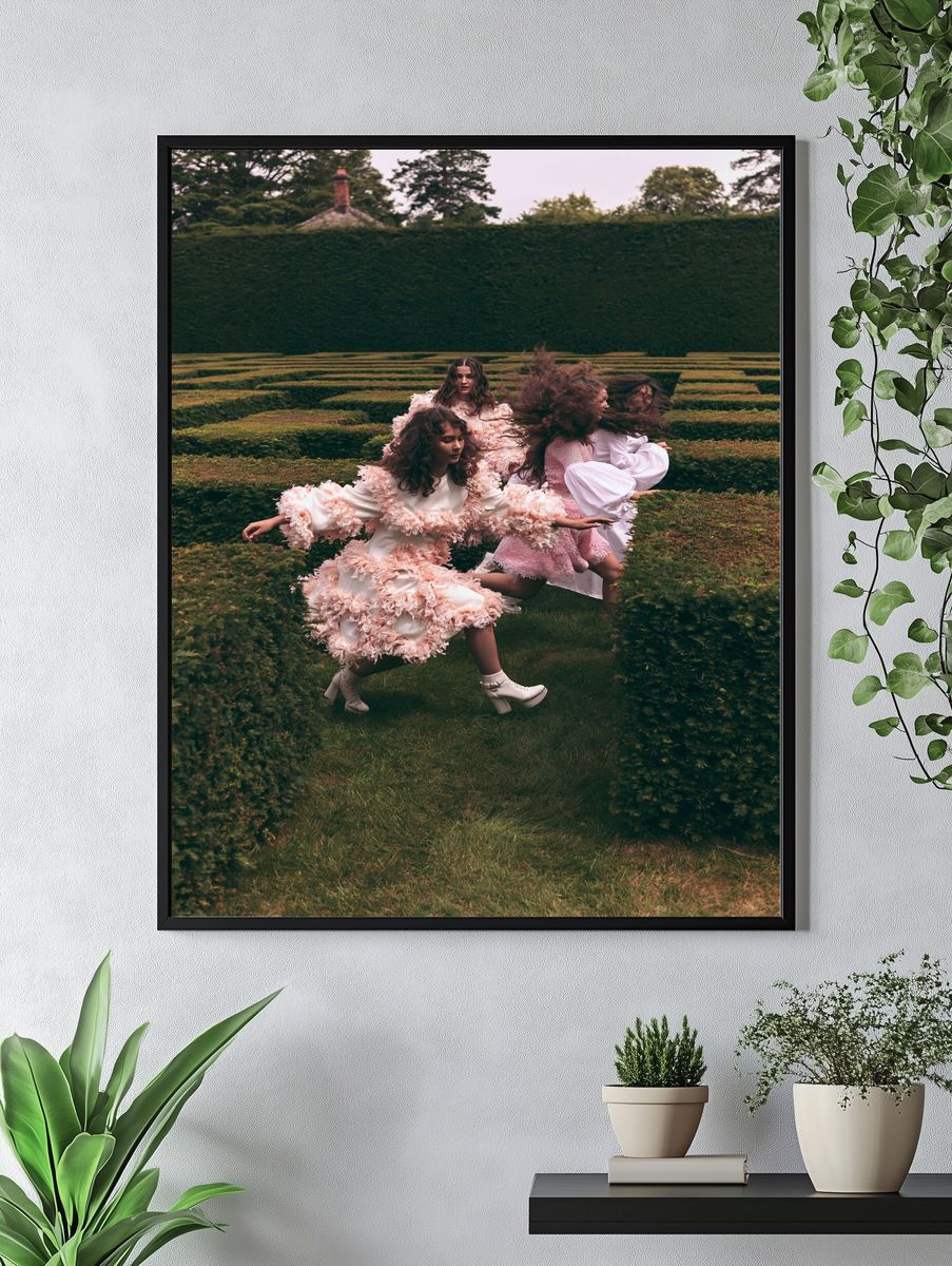 Fashion Garden Maze Photography Poster. — room view 4