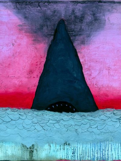 Shark Fin Surrealism Print.