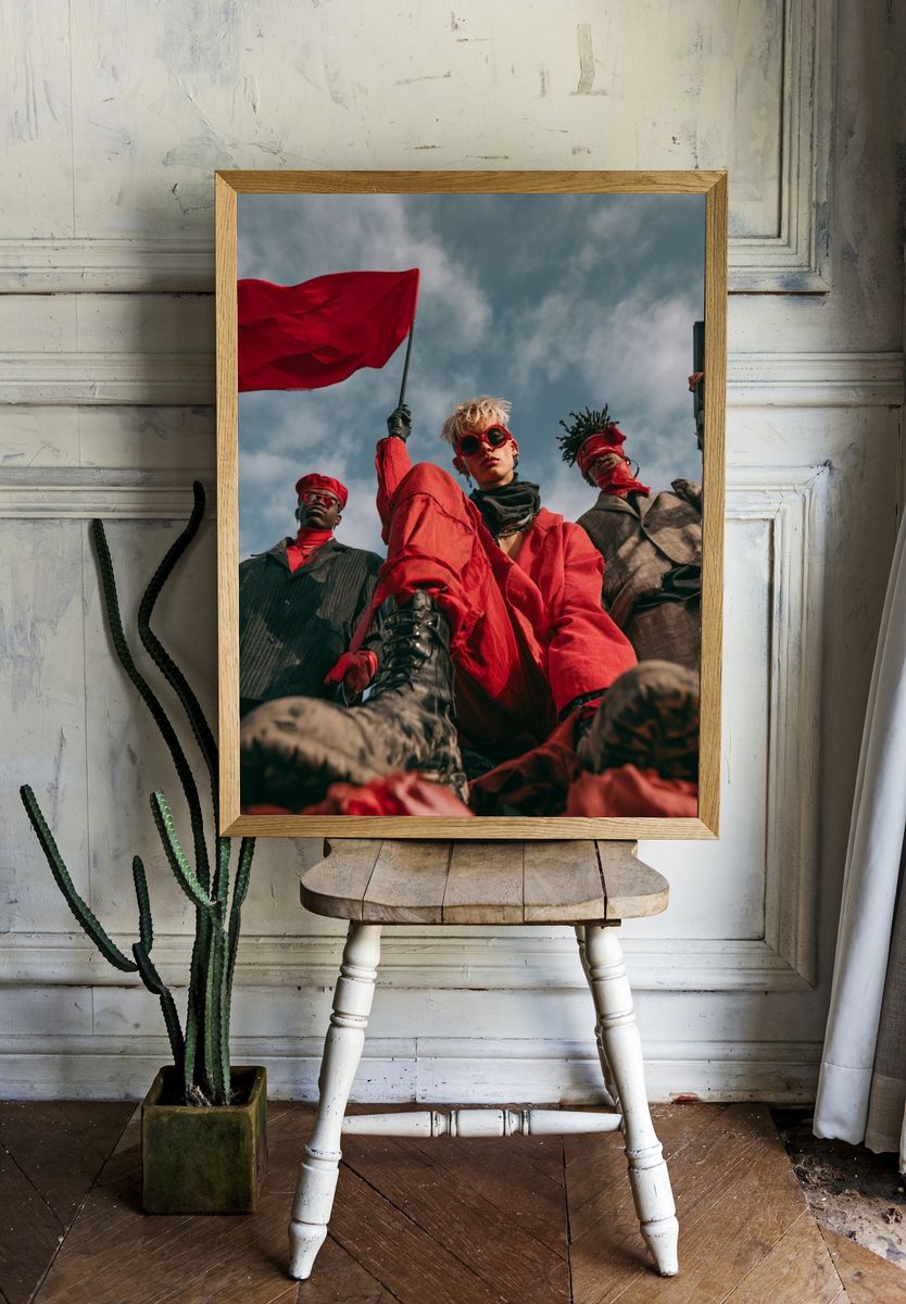 Rebel Fashion Portrait Poster. room preview