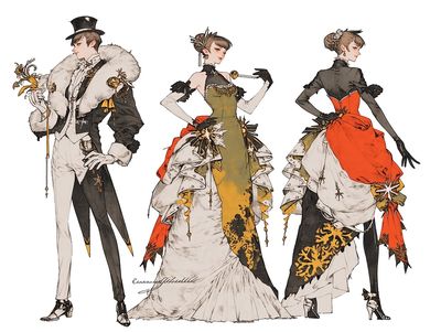 Avant-Garde Fashion Illustration Poster.