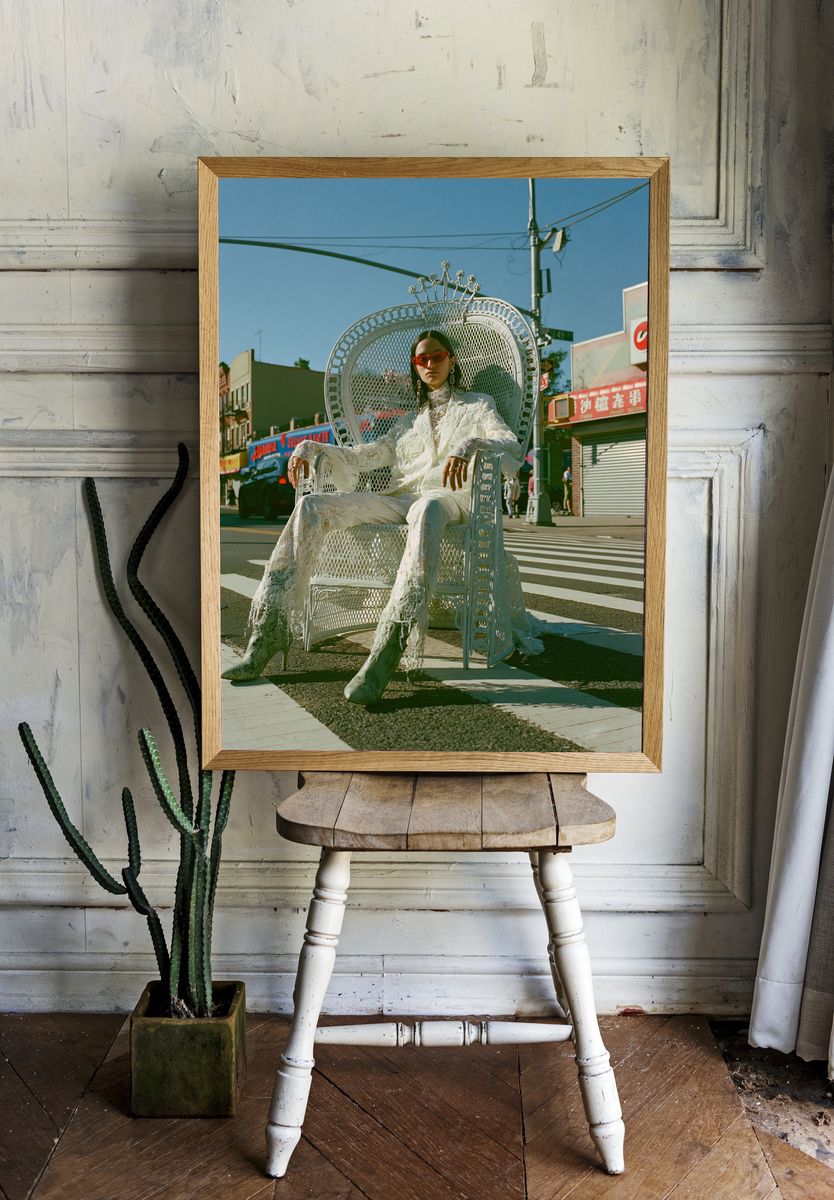 Fashion Street Portrait Poster. room preview