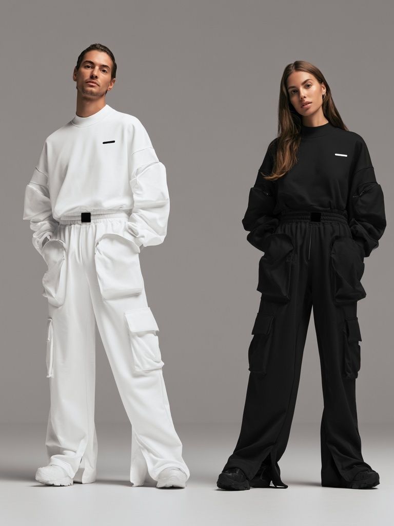 Minimalist Fashion Duo Photography Poster. poster detail