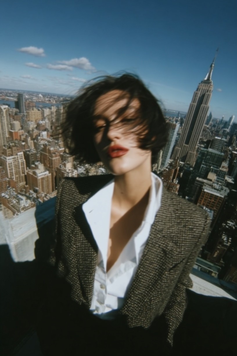 Cityscape Fashion Photography Poster. poster detail