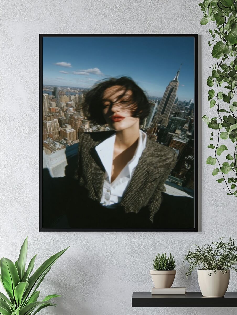 Cityscape Fashion Photography Poster. — room view 4