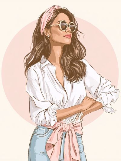 Fashion Woman Illustration Poster.