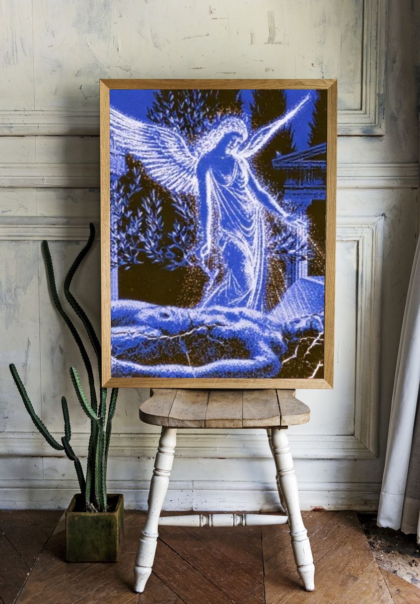 Colorful Fashion Portrait Poster. — room view 1