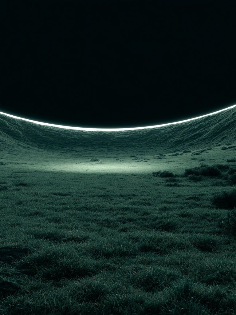 Eclipse Meadow — Surreal Print. poster detail