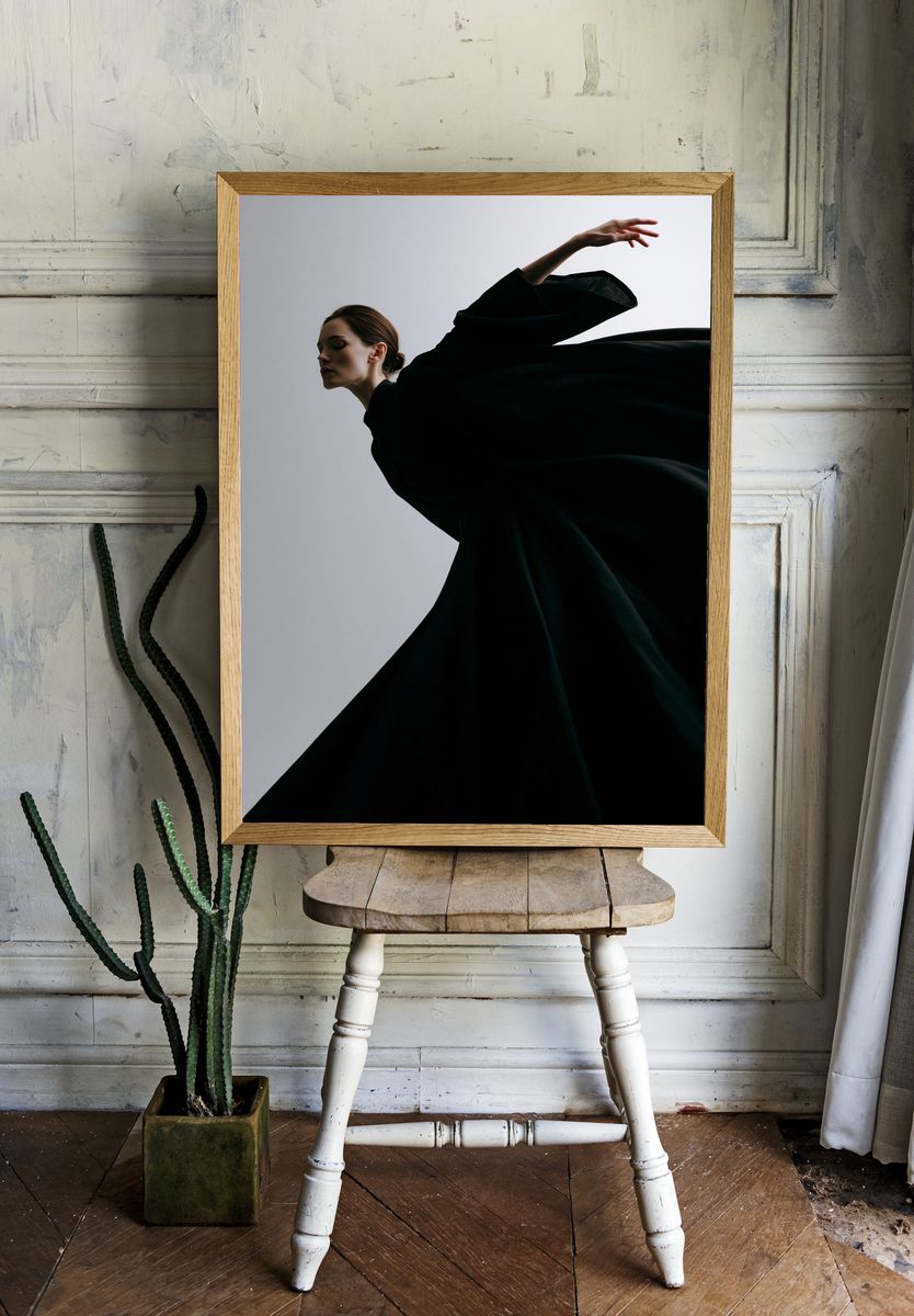 Elegant Fashion Silhouette Poster. room preview