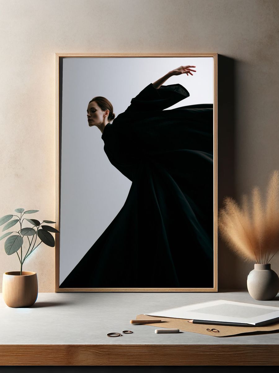 Elegant Fashion Silhouette Poster. — room view 2