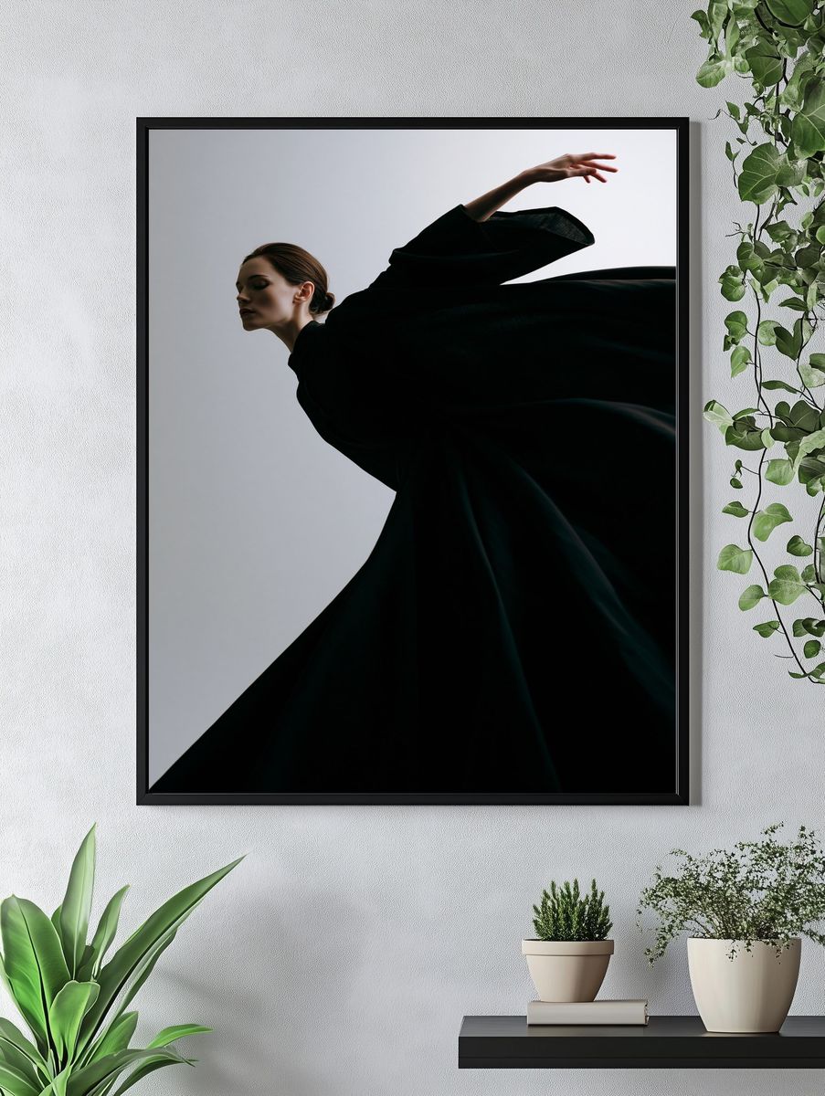 Elegant Fashion Silhouette Poster. — room view 4