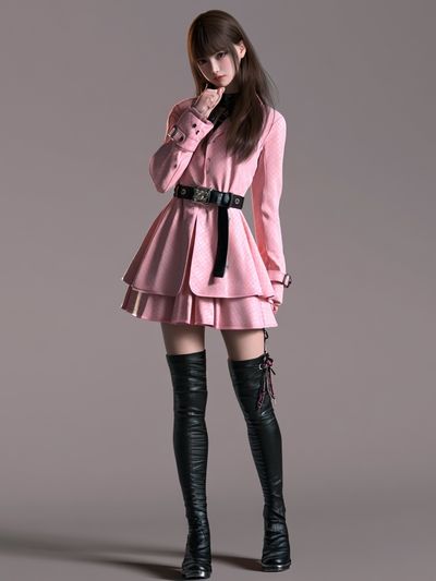 Pink Fashion Portrait Poster. poster