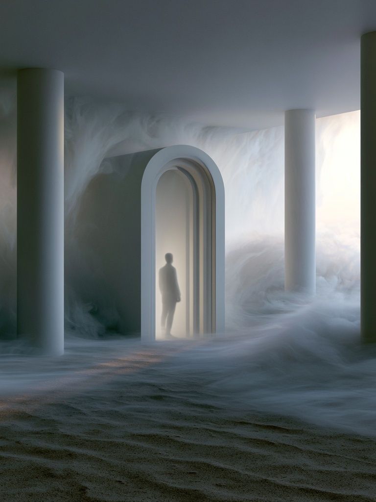Dreamlike Archway Surrealism Print. poster detail