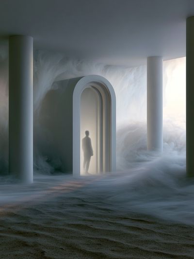 Dreamlike Archway Surrealism Print.