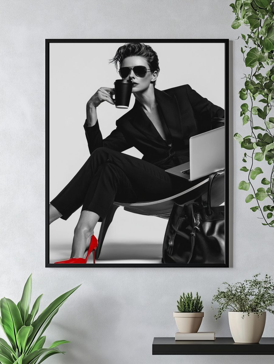 Fashion Editorial Portrait Poster. — room view 4