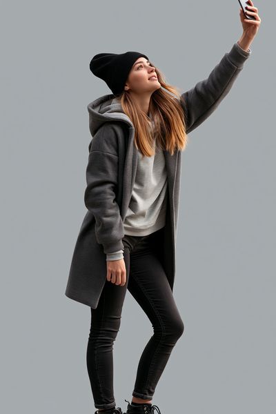 Selfie Fashion Portrait Poster.
