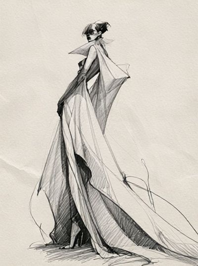 Fashion Figure Sketch Poster.