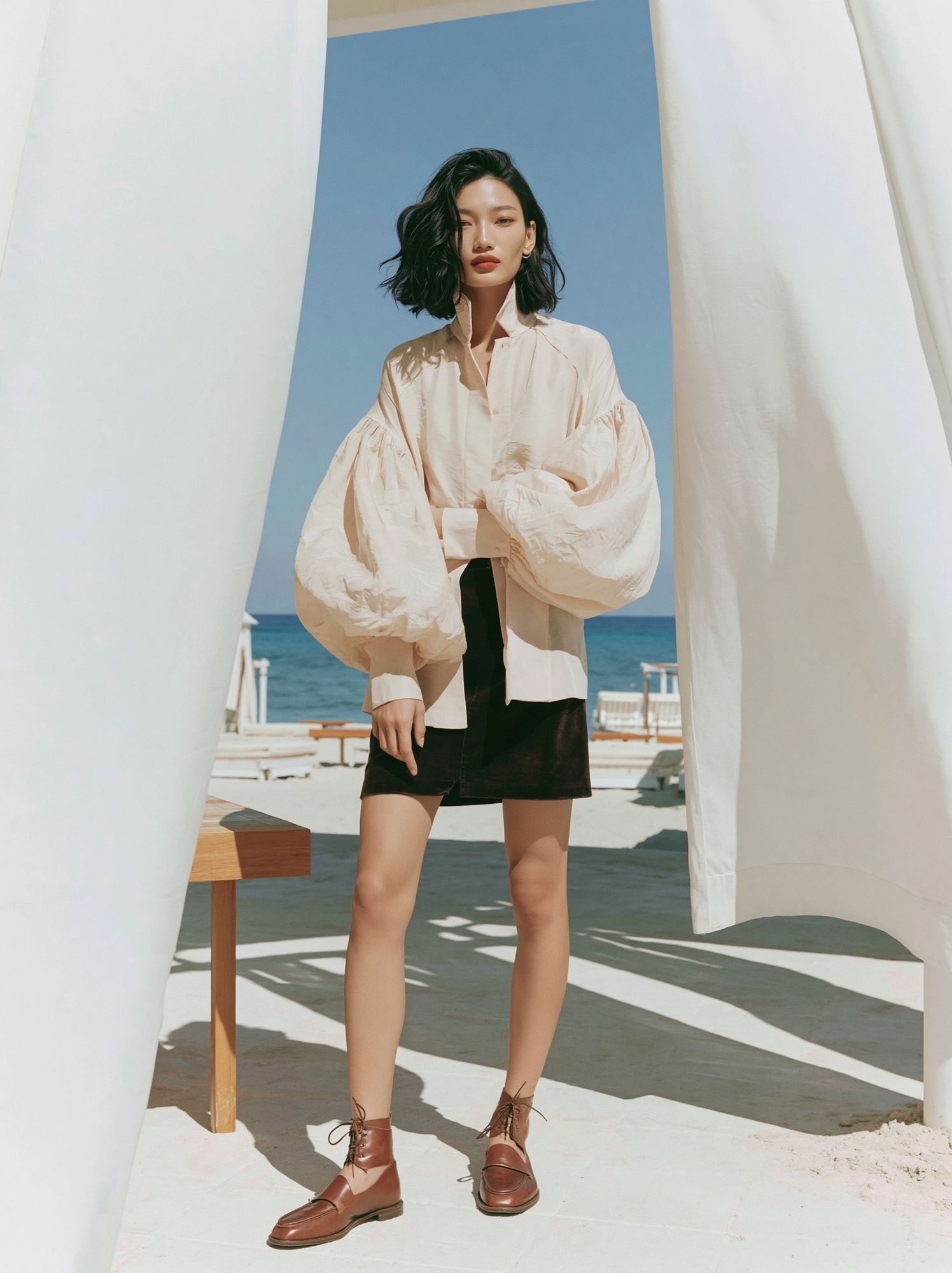 Beach Fashion Portrait Poster. poster — photography art