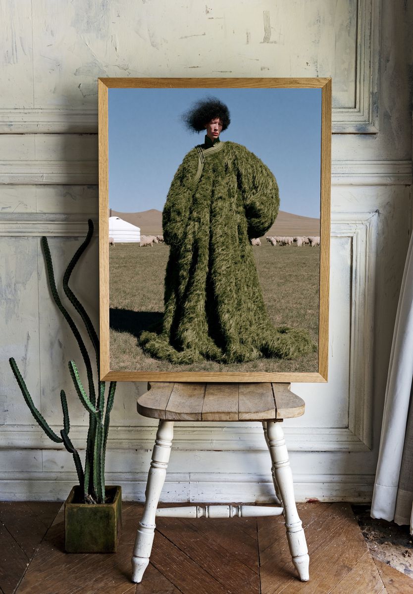 Avant-Garde Fashion Portrait Print. — room view 1