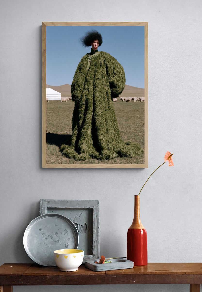 Avant-Garde Fashion Portrait Print. — room view 3