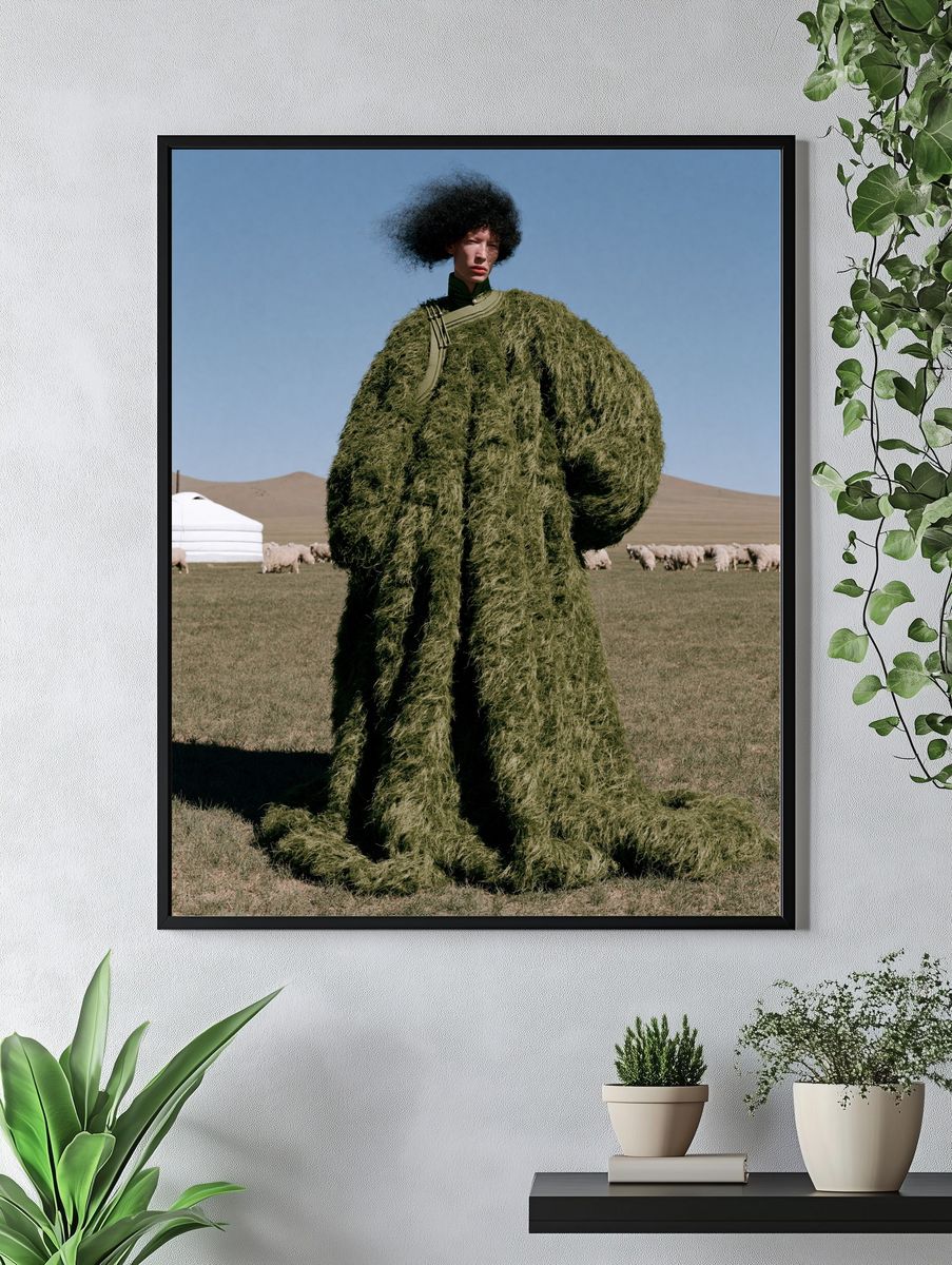 Avant-Garde Fashion Portrait Print. — room view 4