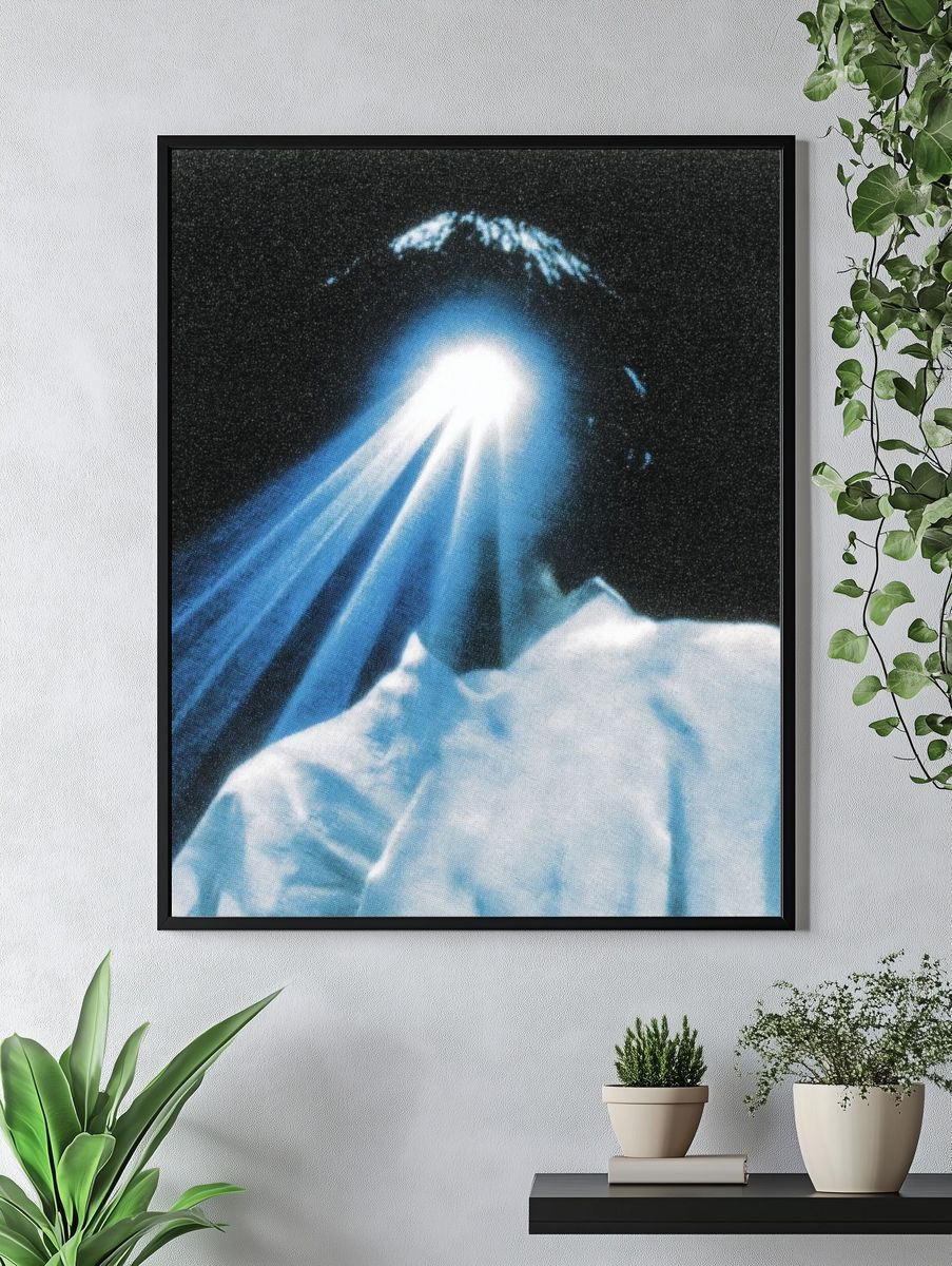 Surreal Light Beam Portrait Print. — room view 4