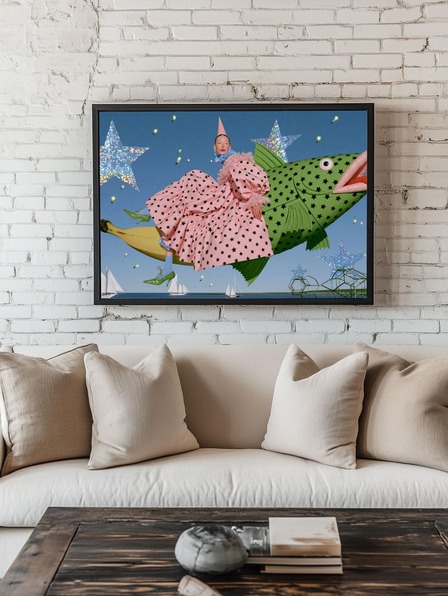 Surreal Fashion Dreamscape Poster. — room view 1