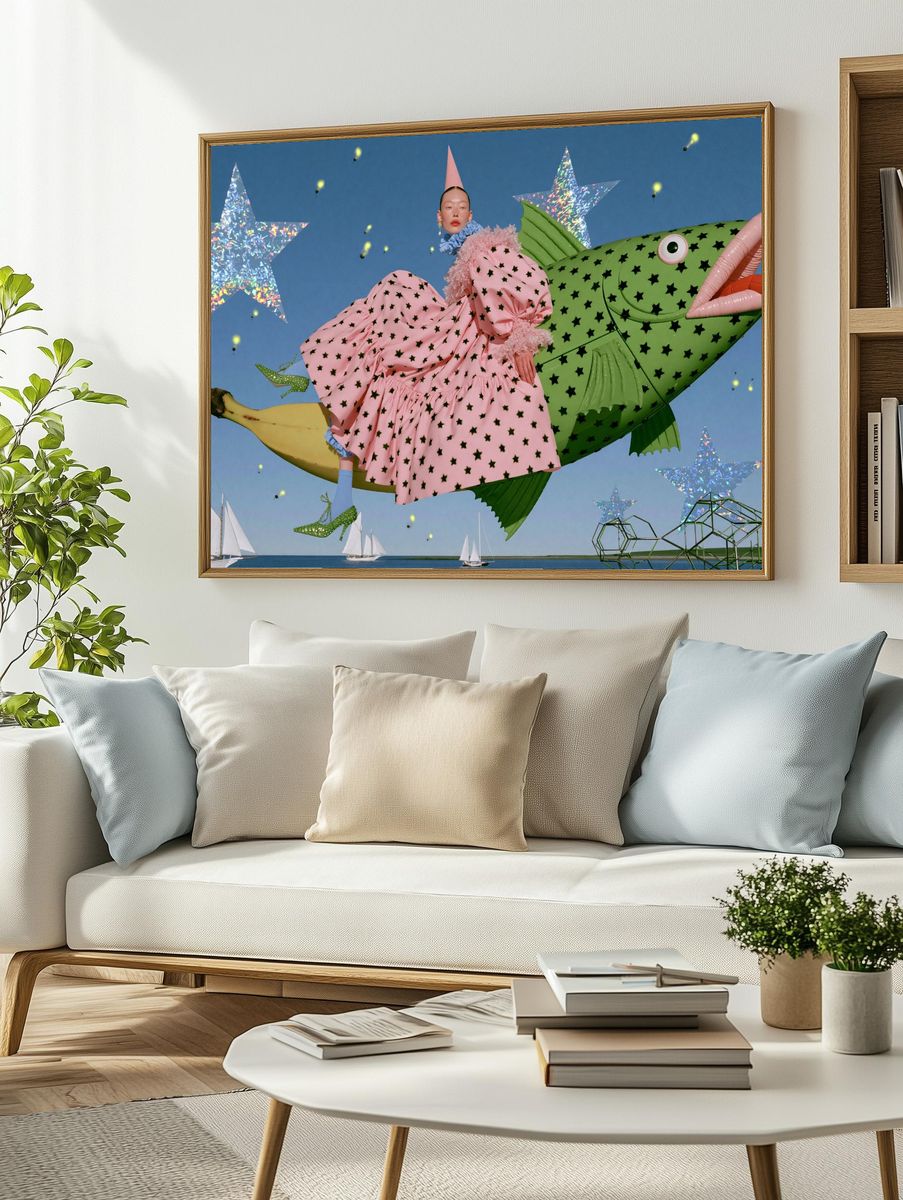 Surreal Fashion Dreamscape Poster. — room view 2