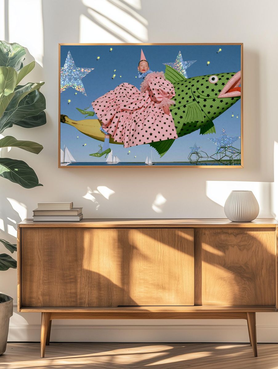 Surreal Fashion Dreamscape Poster. — room view 3