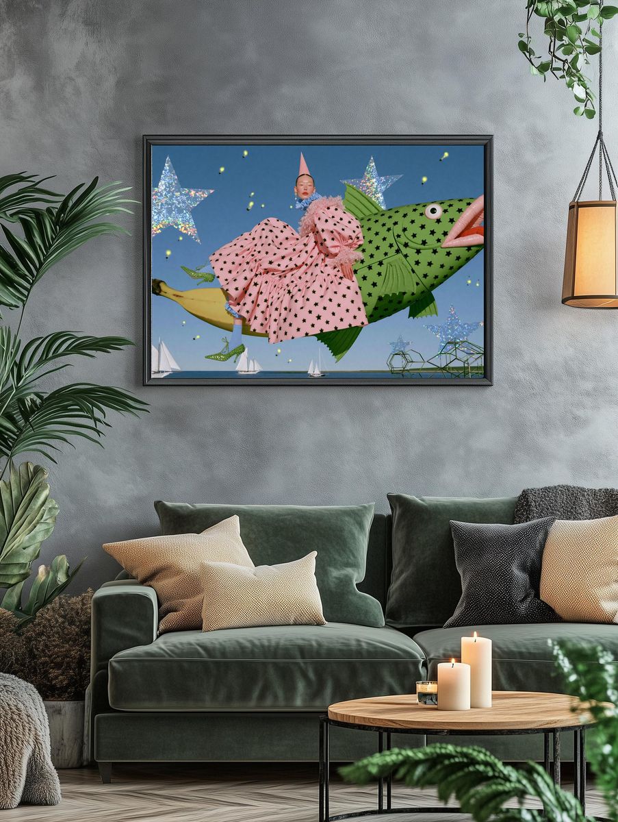 Surreal Fashion Dreamscape Poster. — room view 4