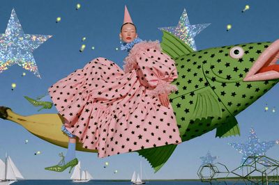Surreal Fashion Dreamscape Poster.