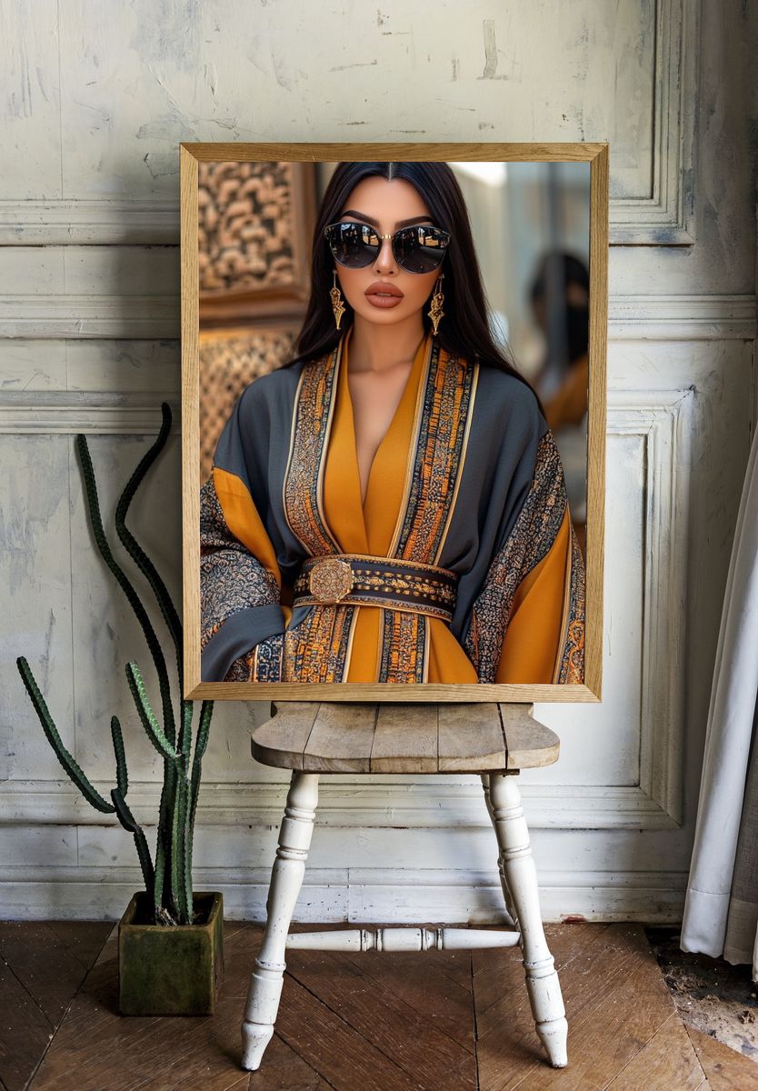 Luxury Kaftan Portrait Poster. room preview