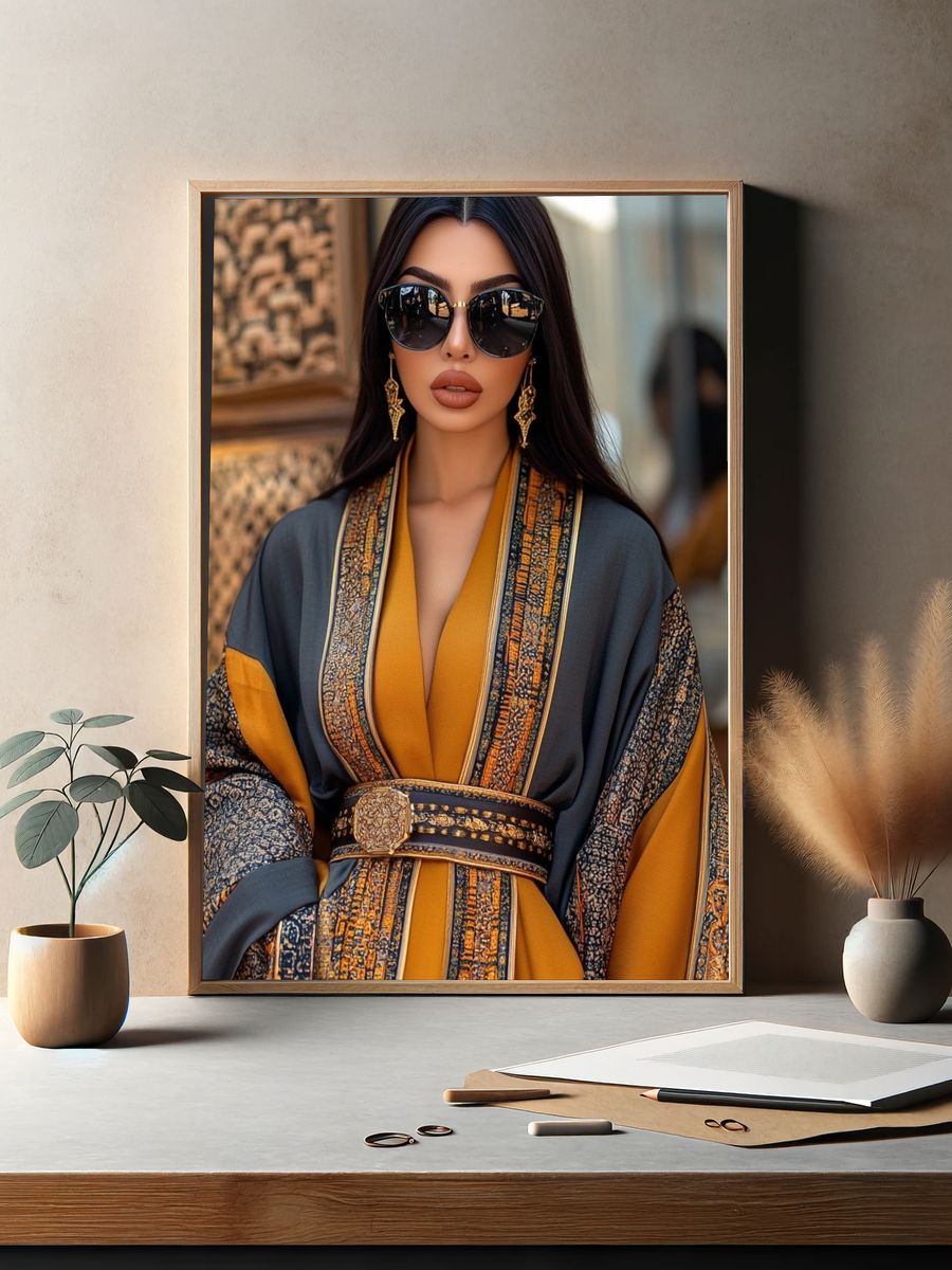 Luxury Kaftan Portrait Poster. — room view 2