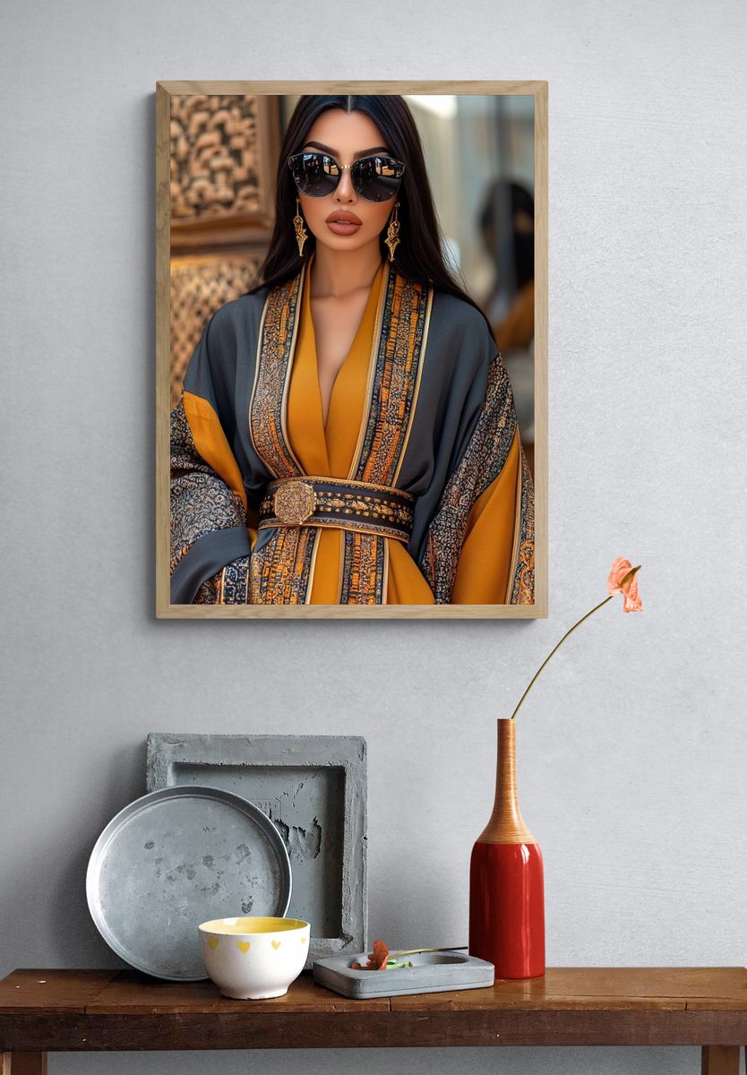 Luxury Kaftan Portrait Poster. — room view 3