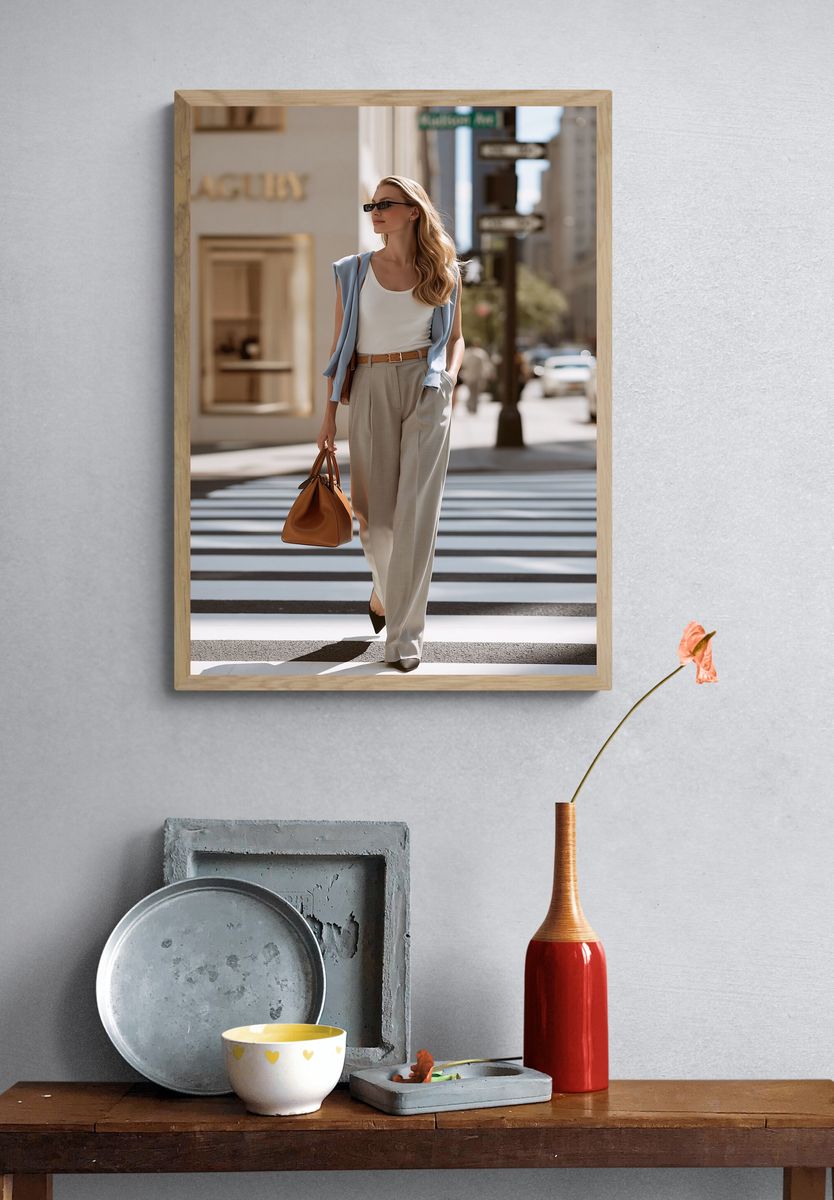City Street Style Photography Poster. — room view 3